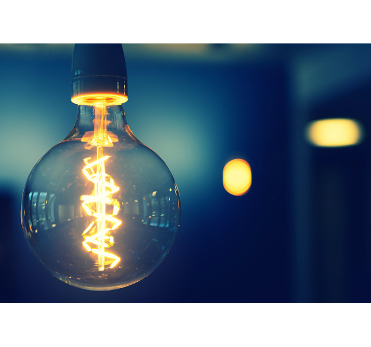 Fototapete sprüche mit eleganter lichtquelle - TenStickers