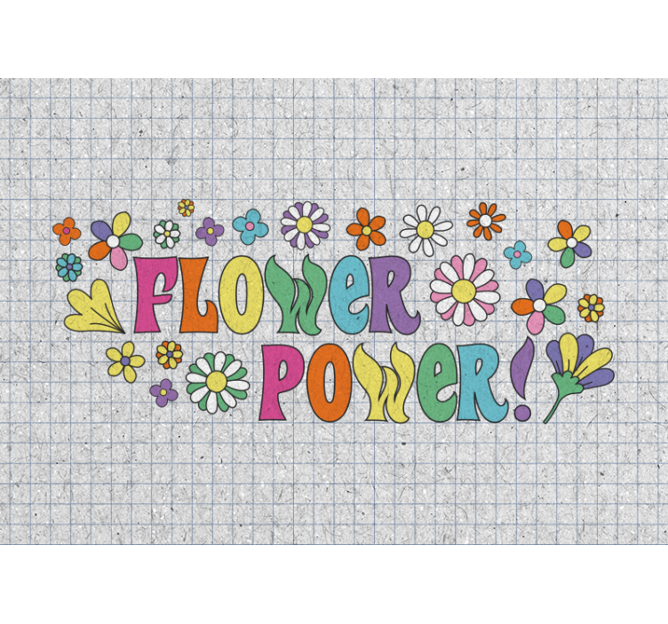 Fototapete blumen im flower power design - TenStickers