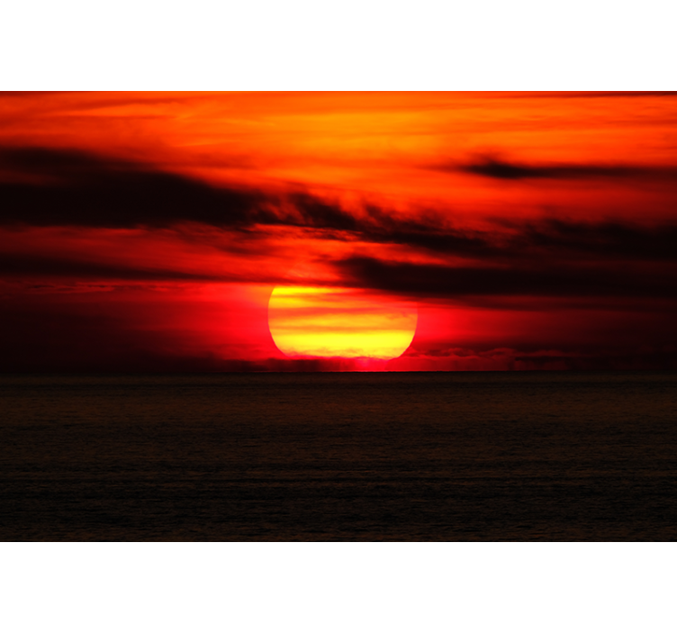 Fototapete himmel mit lebhaftem sonnenuntergang - TenStickers