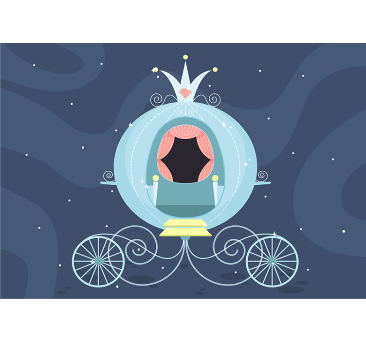 Fototapete Kinderzimmer märchenkutsche - TenStickers