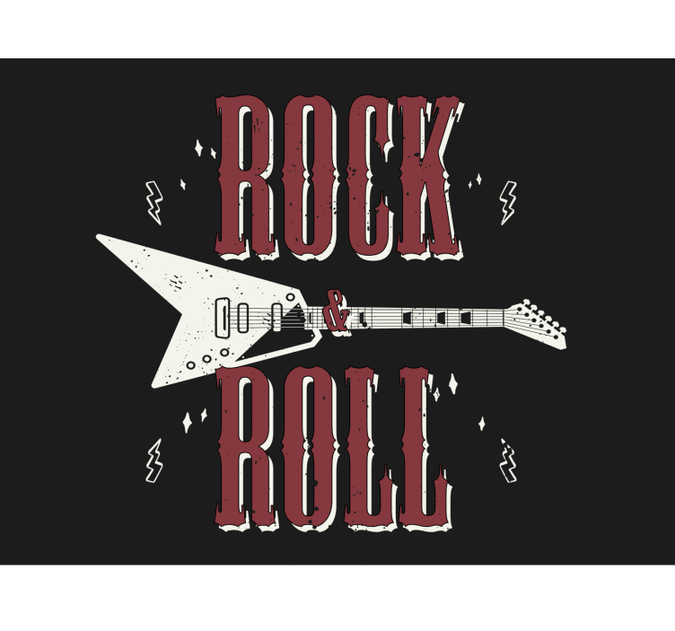 Fototapete musik im rockgitarren design - TenStickers