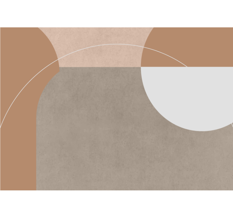 Fototapete modern geometrische formen komposition - TenStickers