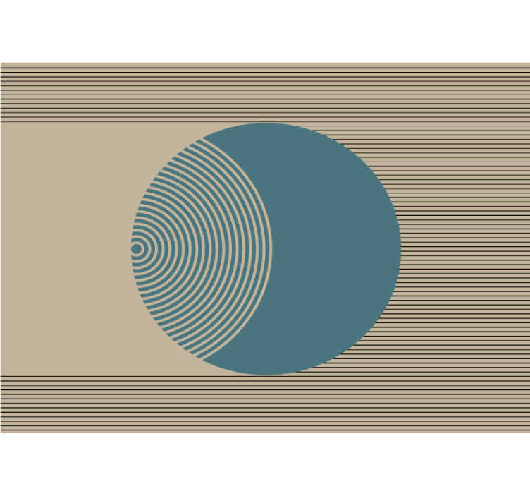 Fototapete abstrakt geometrisches kreismuster - TenStickers