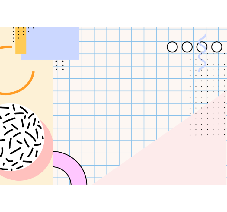 Fototapete abstrakt geometrische formen konfiguration - TenStickers