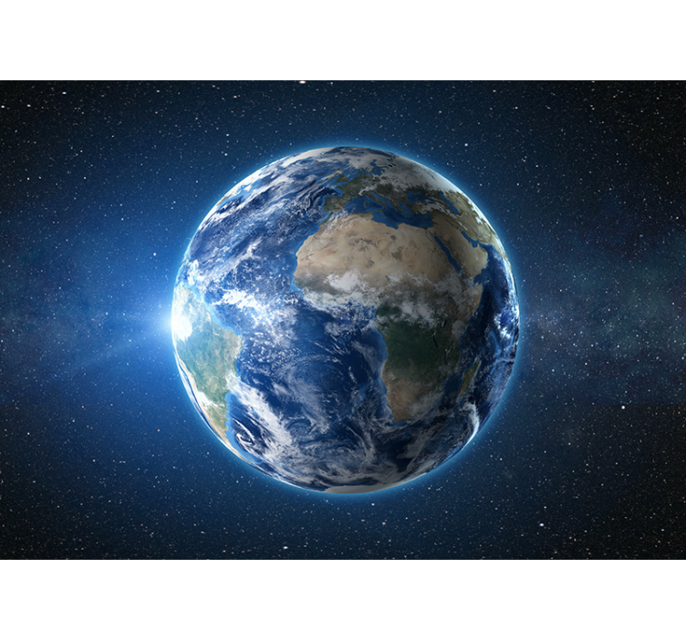 Fototapete weltkarte planet erde aus dem orbit - TenStickers