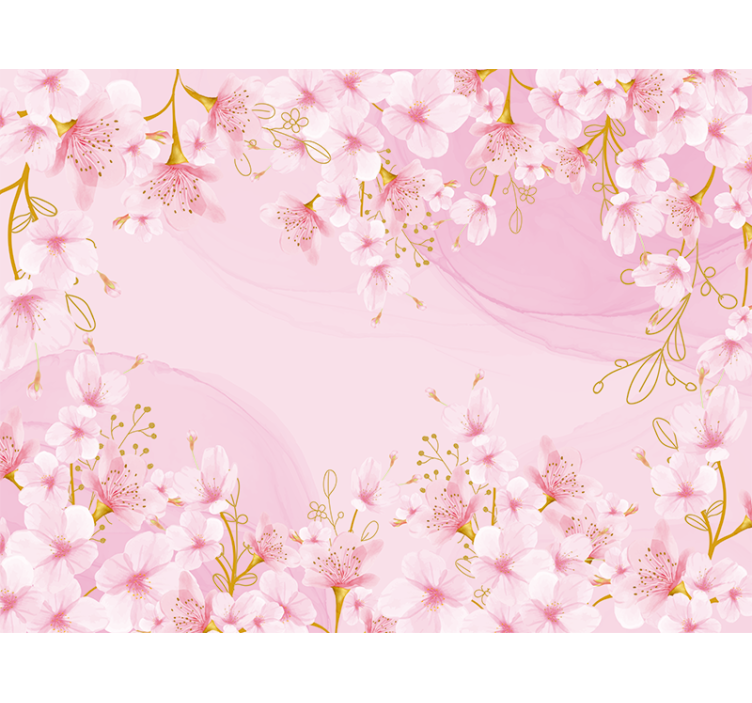 Fototapete blumen kirschblüten eleganz - TenStickers