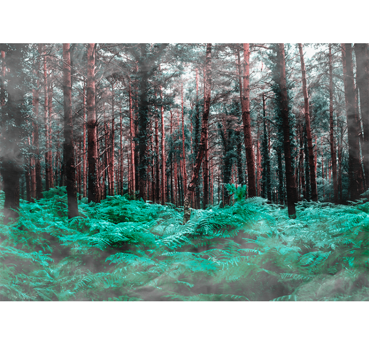 Fototapete natur Üppige grüne wildnis - TenStickers