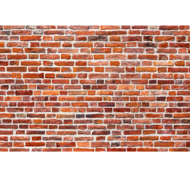 Fototapete ziegelwand im rustikalen ziegelmuster - TenStickers