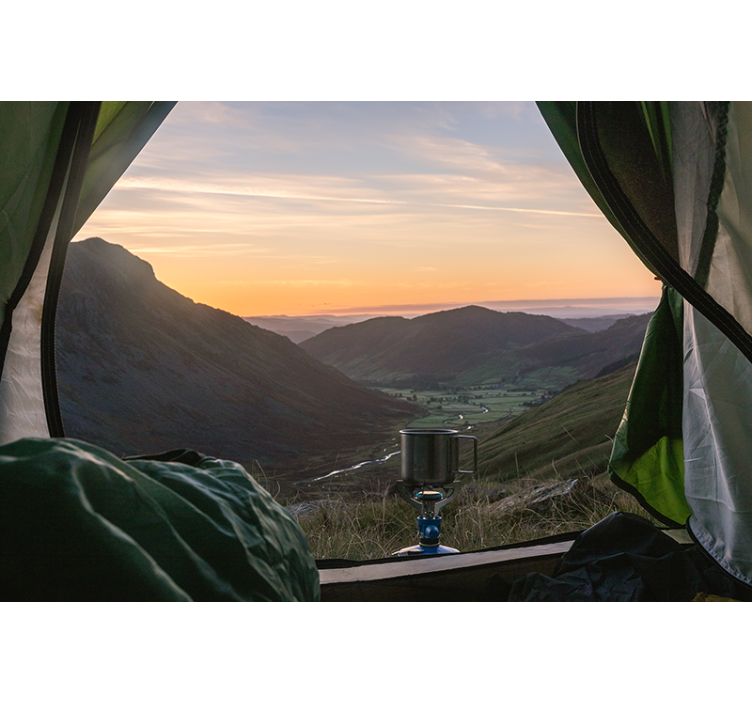 Fototapete landschaft malerische bergansicht - TenStickers