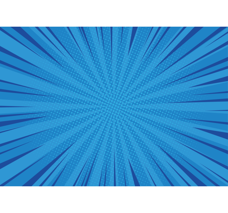 Fototapete graffiti dynamischer blauer ausbruch - TenStickers