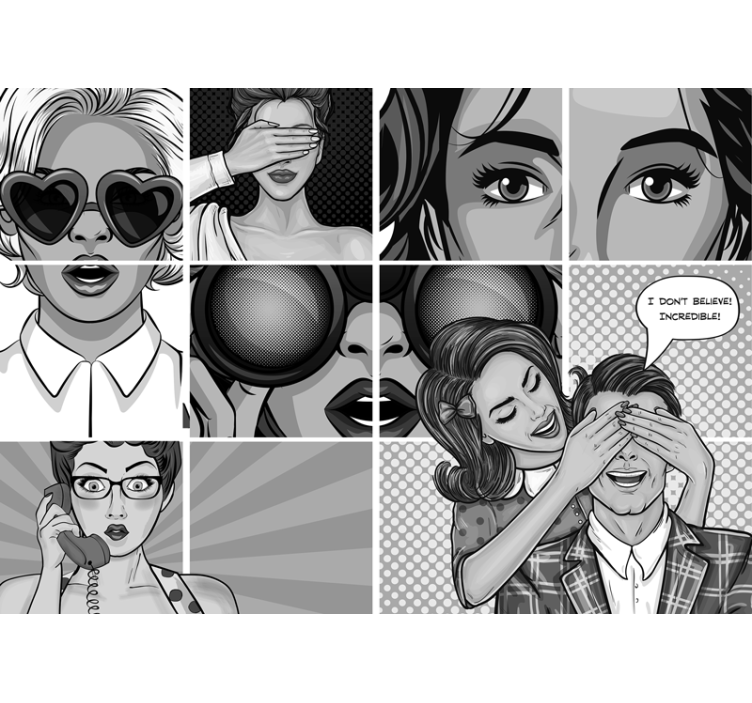 Fototapete kunst pop art ausdrucke - TenStickers