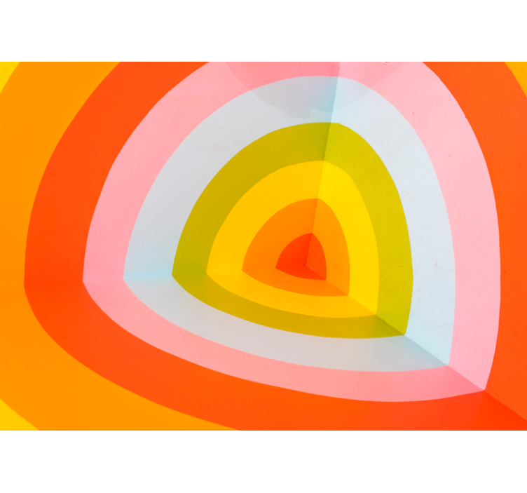 Fototapete abstrakt bunte geschichtete bögen - TenStickers