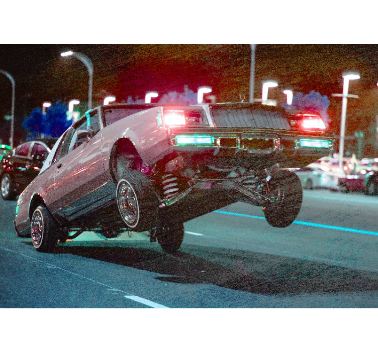 Fototapete fahrzeuge klassische auto-stunts - TenStickers