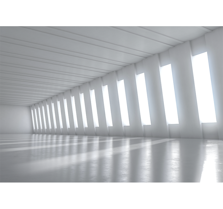 3d tapete minimalistischer heller raum - TenStickers