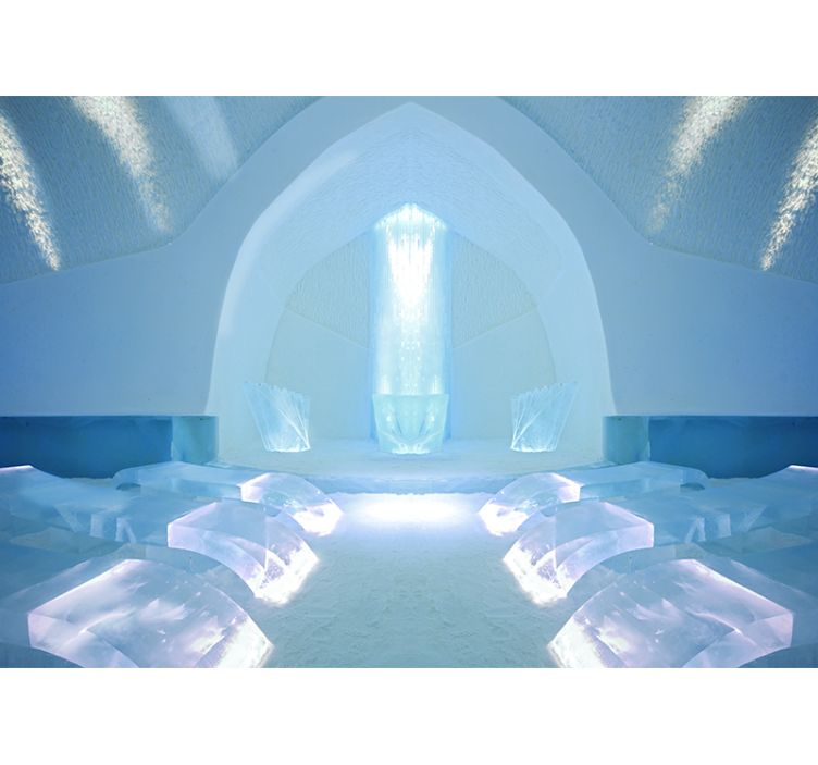 Fototapete natur eiskristall zuflucht - TenStickers