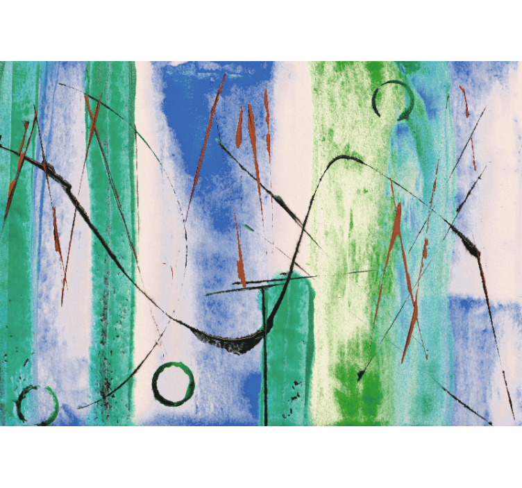 Fototapete abstrakt mit dynamischen linienmustern - TenStickers