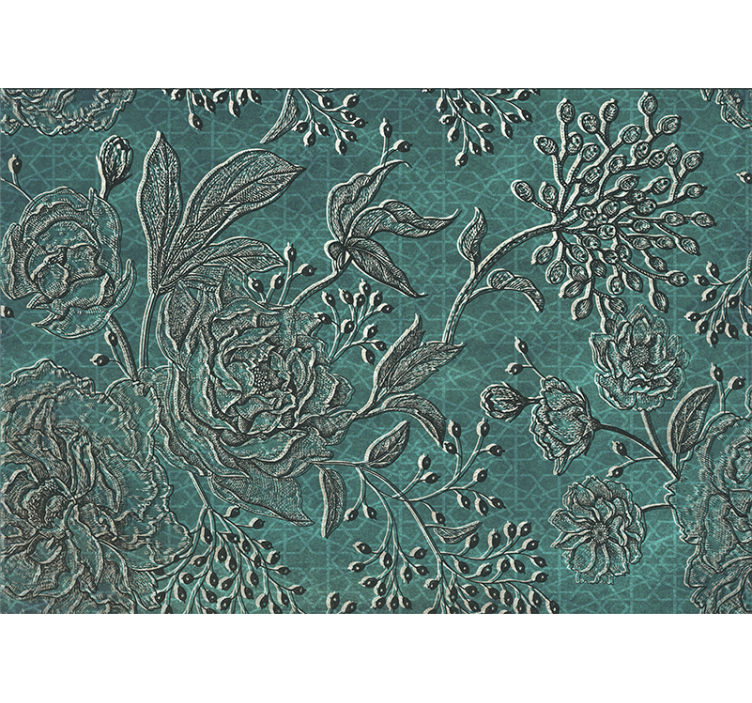 Fototapete blumen filigranes blumendesign - TenStickers