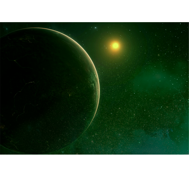 Fototapete weltraum planetare himmelslandschaft - TenStickers