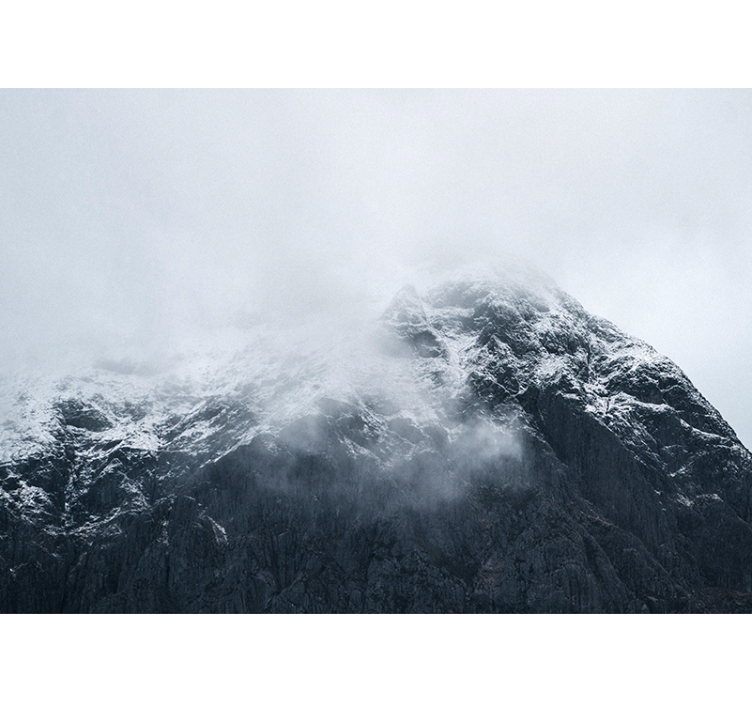 Fototapete berge eiskalter gipfel des berges - TenStickers