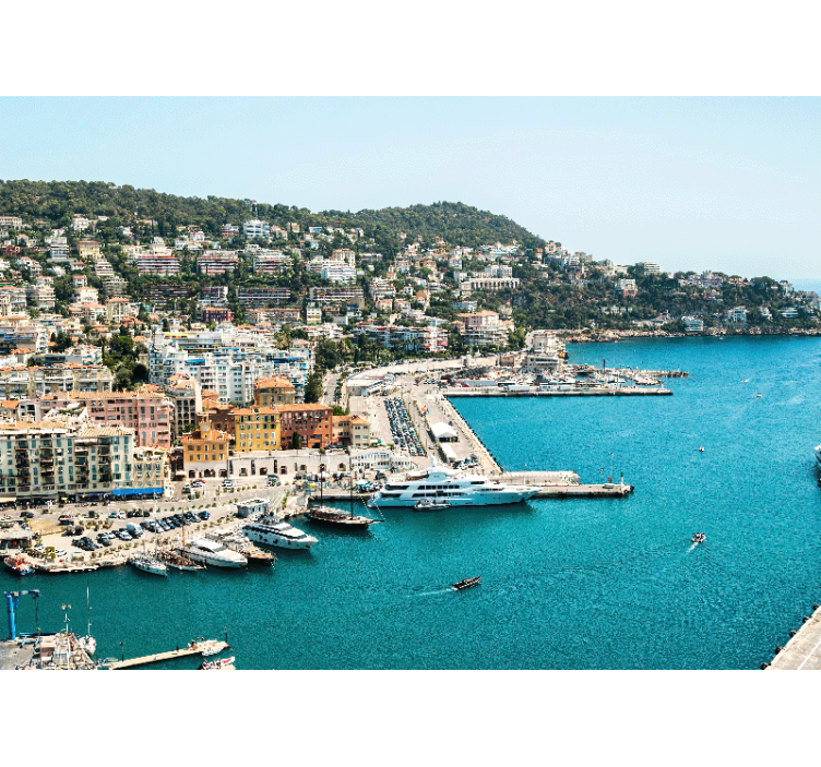 Fototapete städte küstenstadtansicht - TenStickers