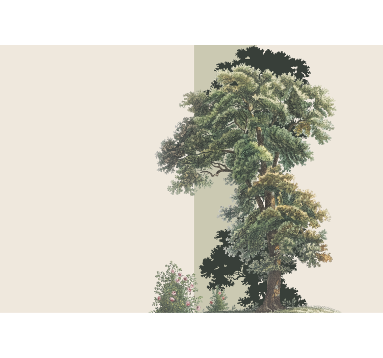 Fototapete wald bunte blätterlandschaft - TenStickers