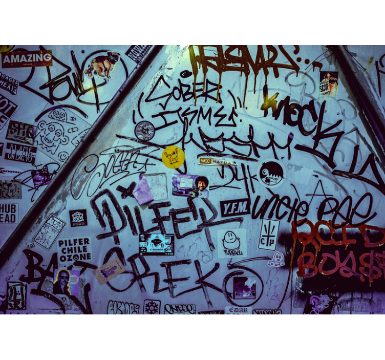 Fototapete graffiti urbane tagging kunst - TenStickers