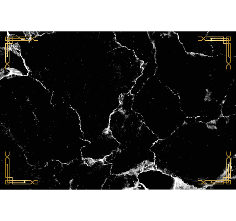 Fototapete modern schwarzer Marmor - TenStickers