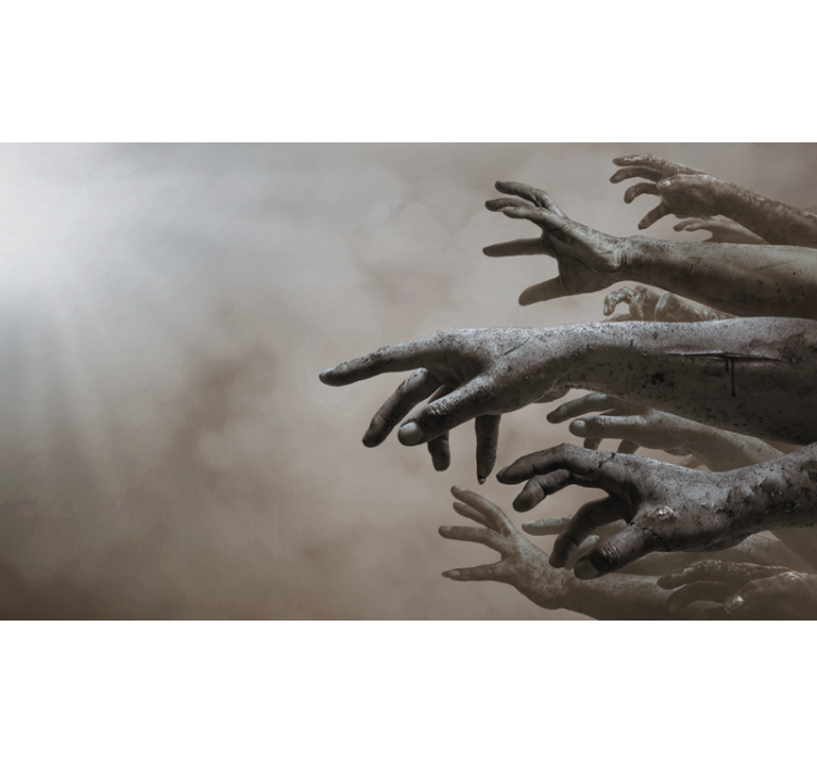 Fototapete Jugendzimmer Zombiehände - TenStickers