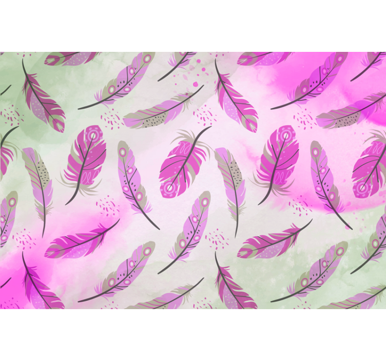 Fototapete Zen Boho Federn - TenStickers