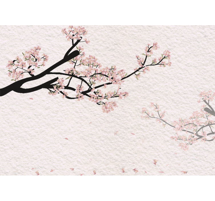 Fototapete Panorama kirschblüte - TenStickers