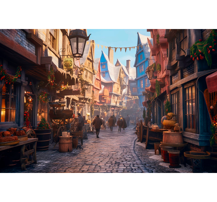 Fototapete Jugendzimmer magische Stadt - TenStickers