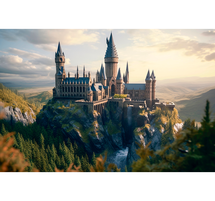 Tapete Jugendzimmer Hogwarts magische Wanddeko - TenStickers