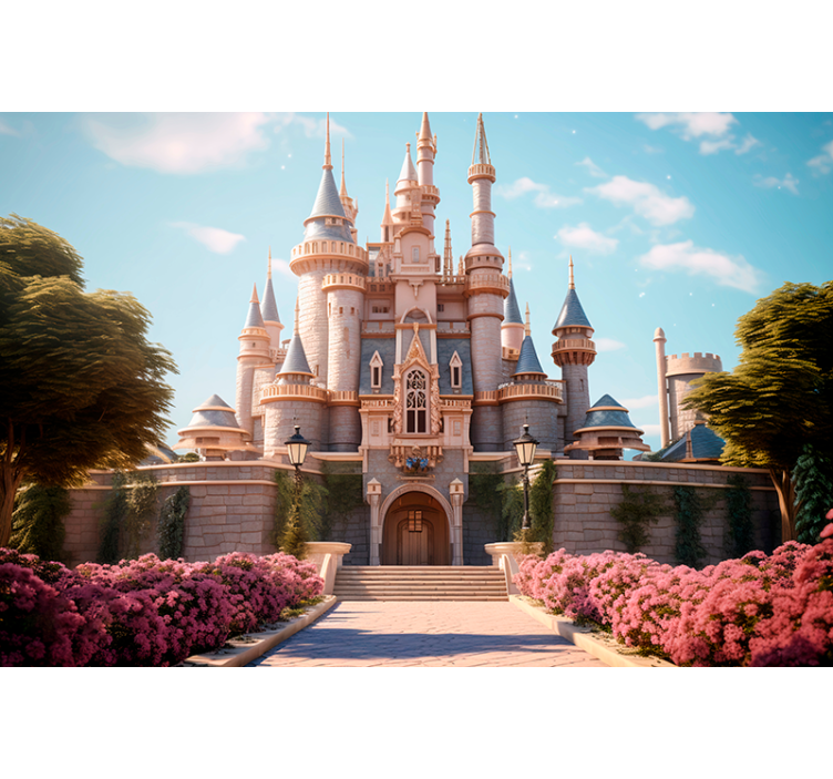 Fototapete Kinderzimmer Prinzessinnen Schloss - TenStickers