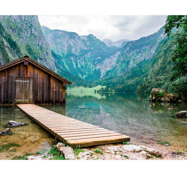 Fototapete Natur ruhige seenlandschaft - TenStickers