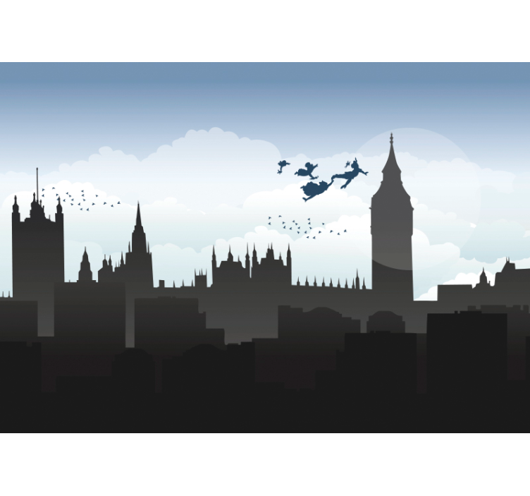 Fototapete Städte London Silhouette - TenStickers