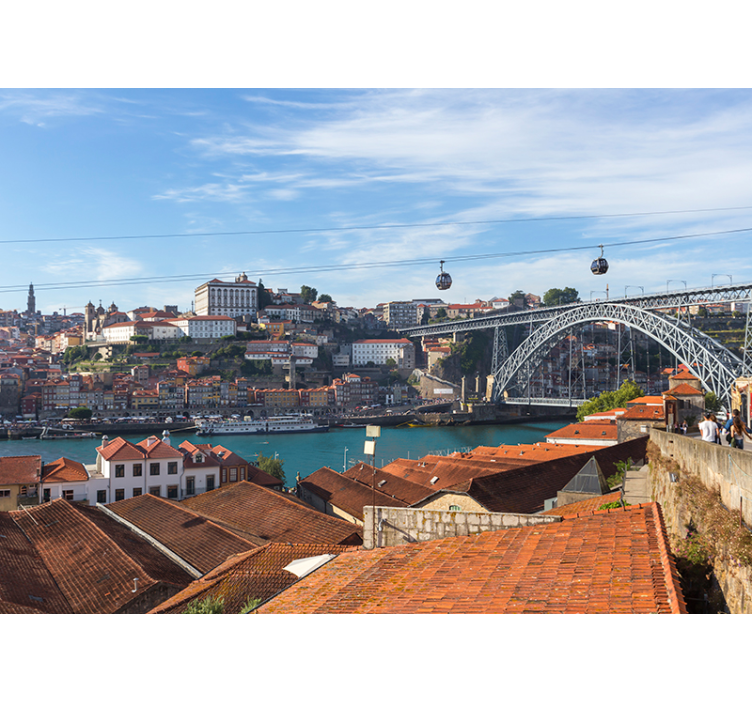 Fototapete Städte Porto Flussufer - TenStickers