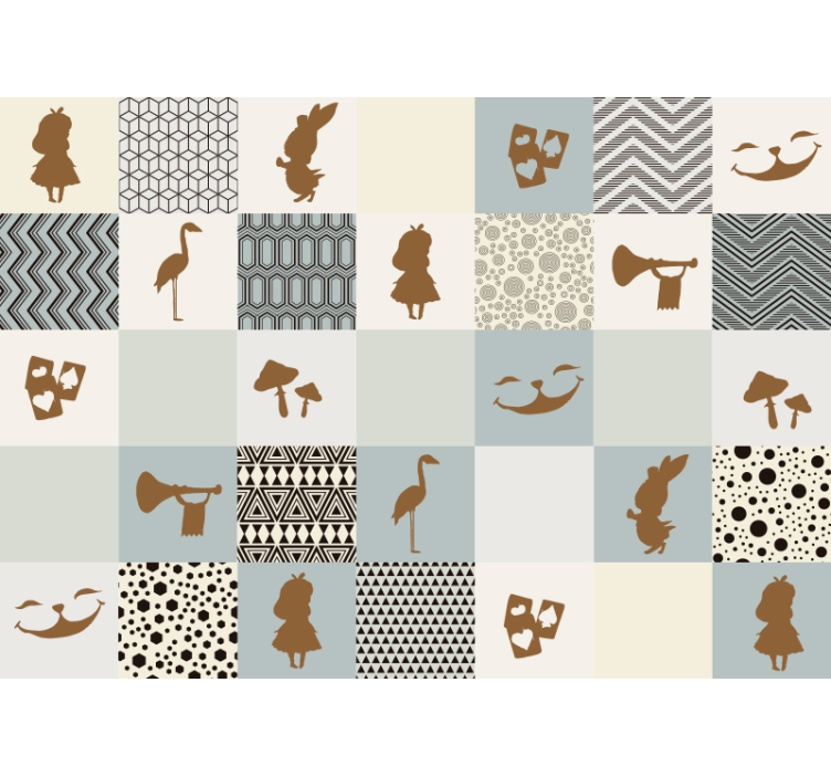 Fototapete Kinderzimmer märchen-silhouette-collage - TenStickers