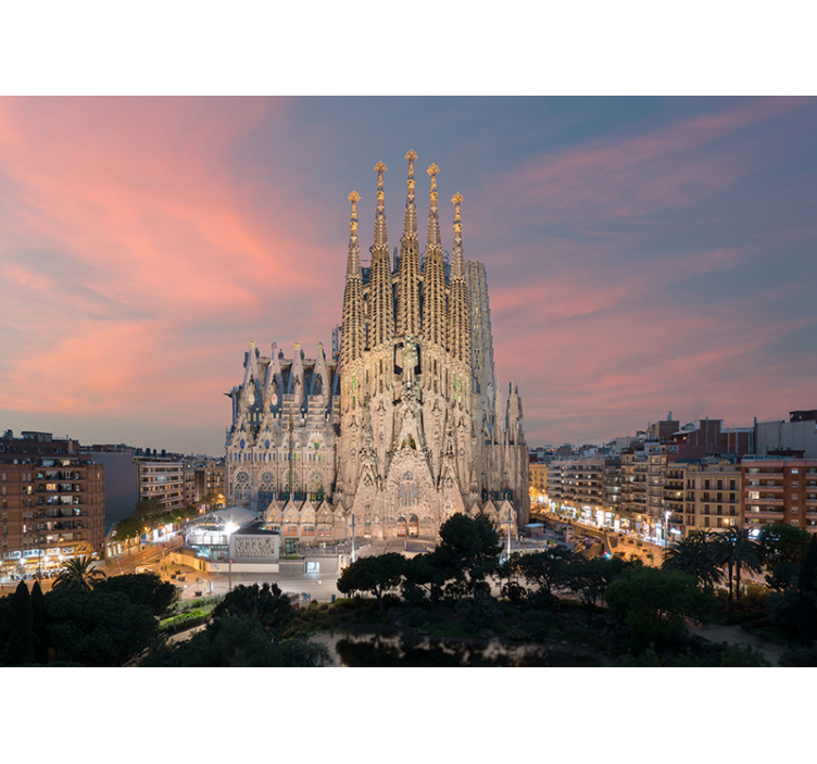 Fototapete Städte Barcelona Sagrada Familia - TenStickers