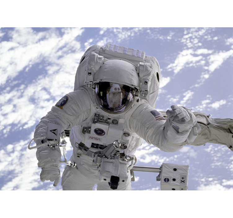 Fototapete weltraum astronaut im orbit - TenStickers