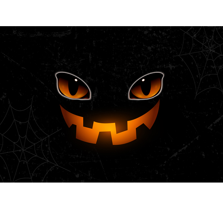 Fototapete Halloween gruselige kürbisaugen - TenStickers