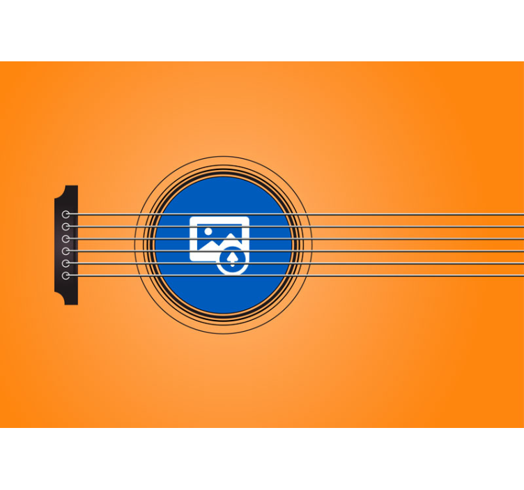 Fototapete Musik gitarren-silhouette-feier - TenStickers