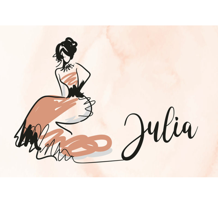 Fototapete kunst eleganter mode skizze - TenStickers