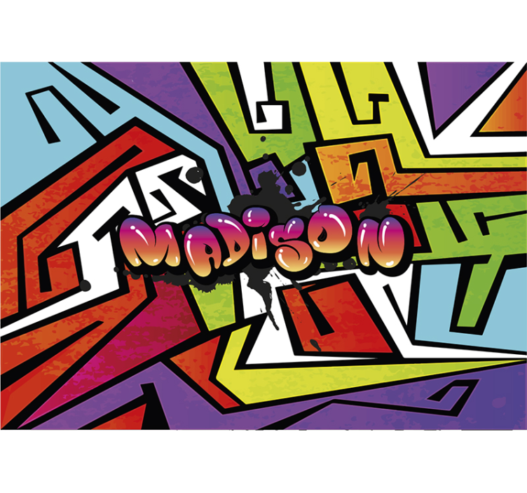 Fototapete graffiti mutige straßenkunst - TenStickers