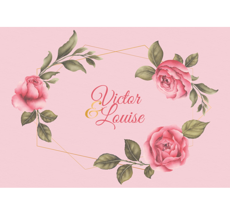 Fototapete Blumen elegantes rosenarrangement - TenStickers