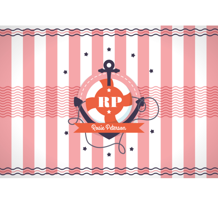 Fototapete personalisiert personalisiertes nautisches design - TenStickers