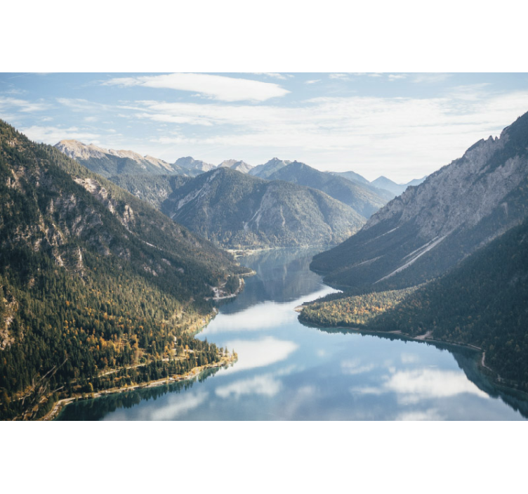 Fototapete landschaft majestätischer bergblick - TenStickers