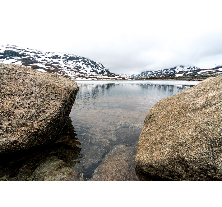 Fototapete landschaft ruhige bergresonanz - TenStickers