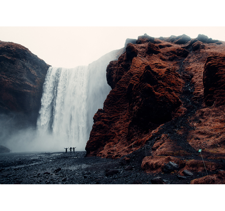 Fototapete wasserfall großes wasserfall panorama - TenStickers