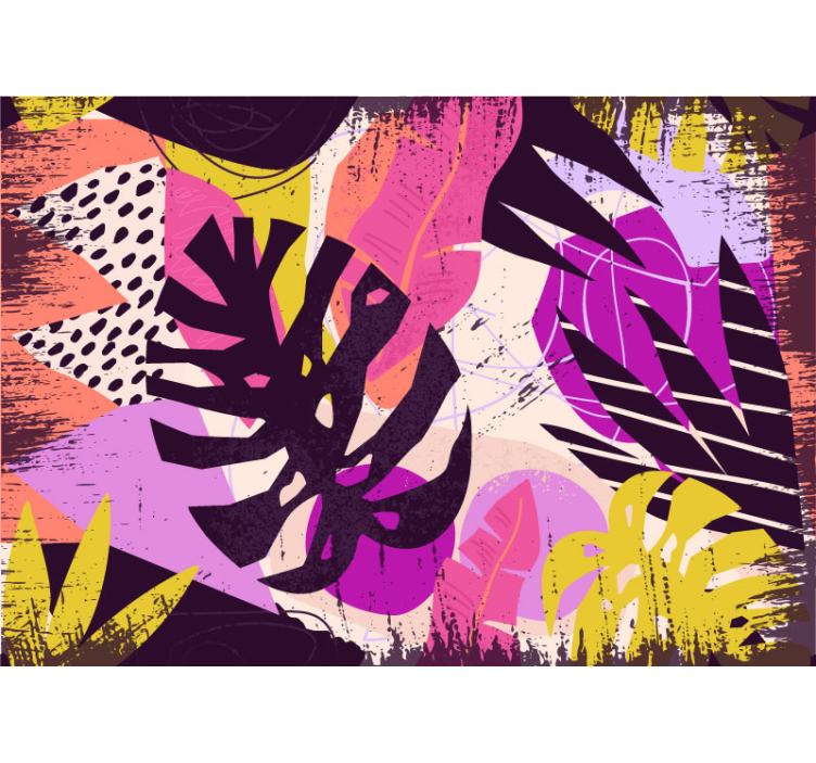 Fototapete abstrakt lebendige bunte formen - TenStickers