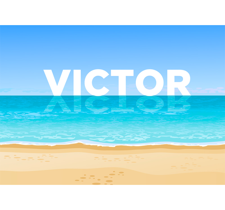 Fototapete Meer strand mit wasser - TenStickers